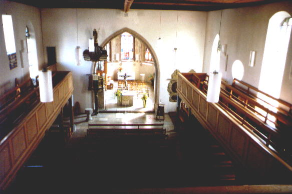 Afrakirche innen von zweiter Empore aus